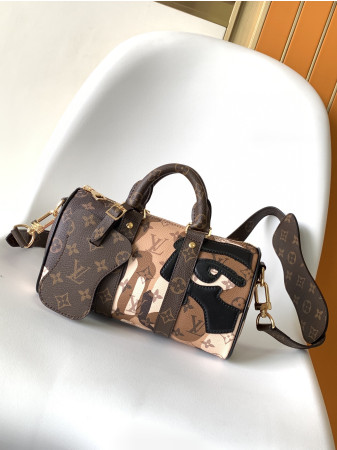 l0*is V*t0n keepall bandoulière 25 m46701 9.8 x 5.9 x 4.3 inches