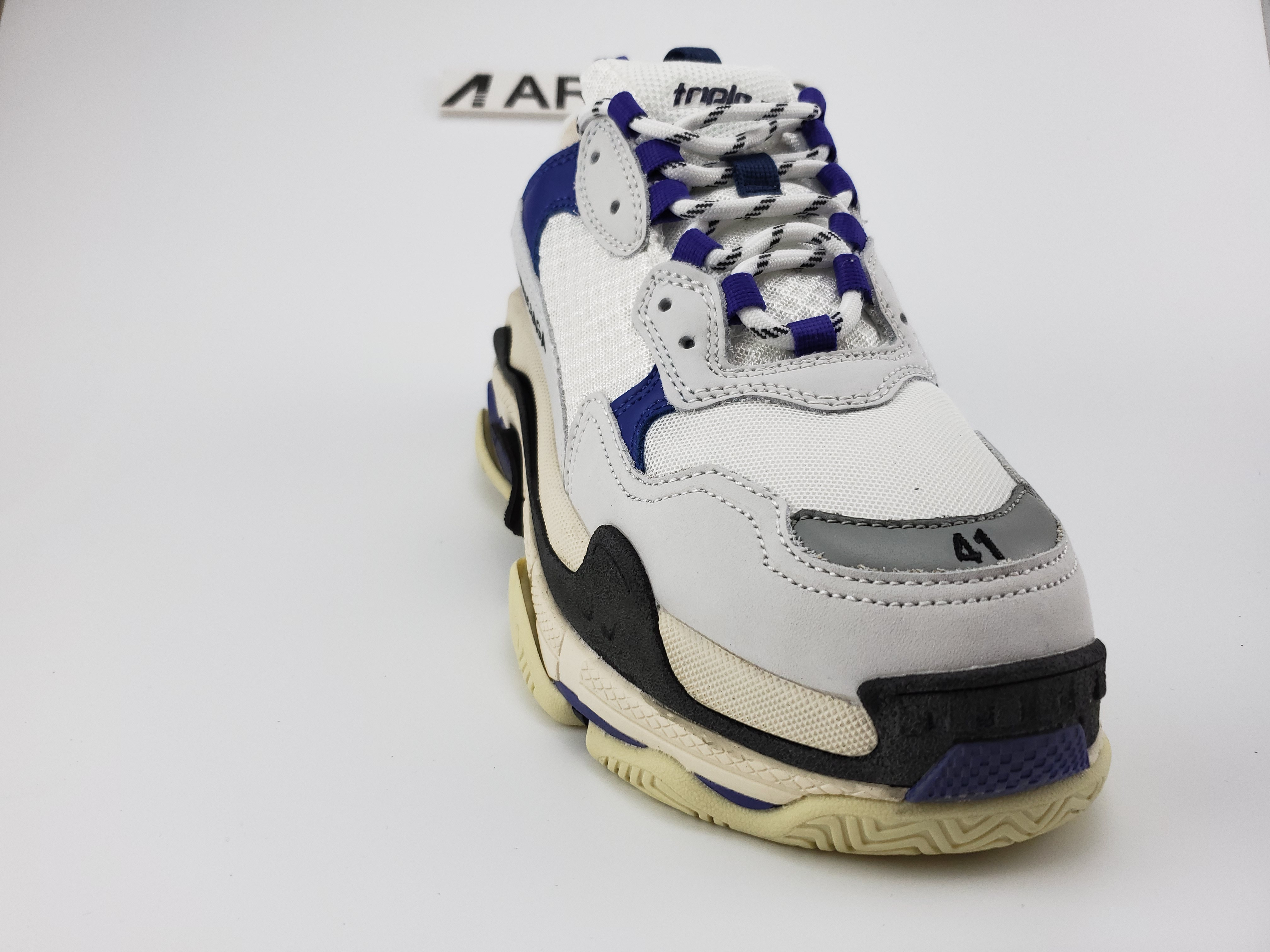 Balenciga Triple S Blanc/Bleu-Violet