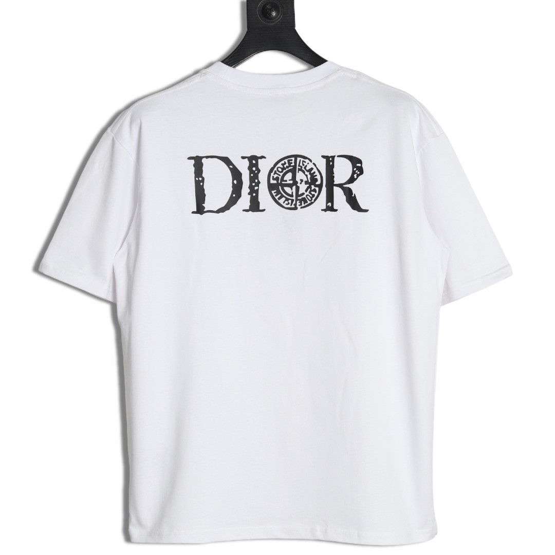 D*or x stone island 25ss short-sleeved t-shirt