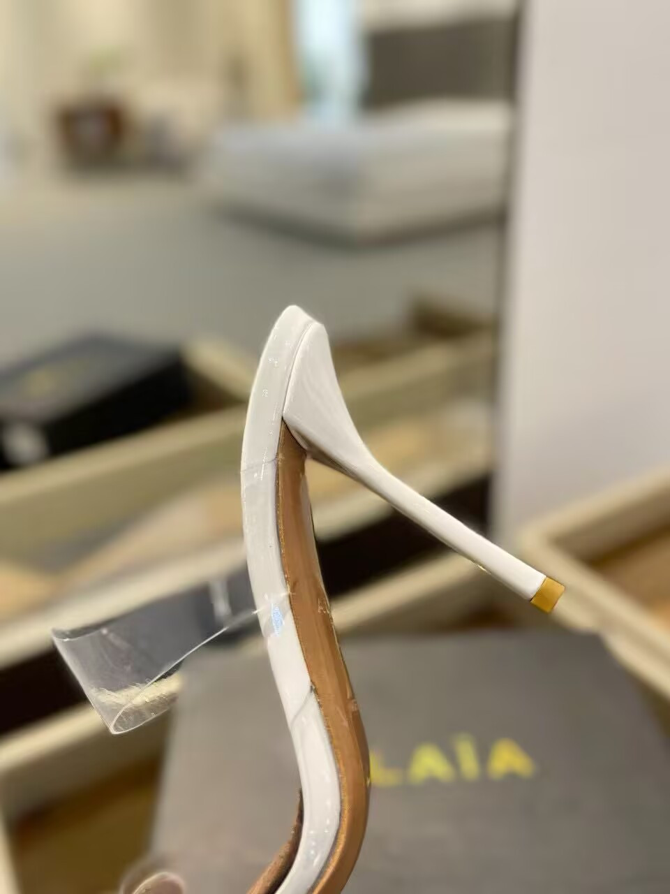 UA ALAÏA Le Coeur Mule Heart-Toe Slingback Pump 10.5cm Heel