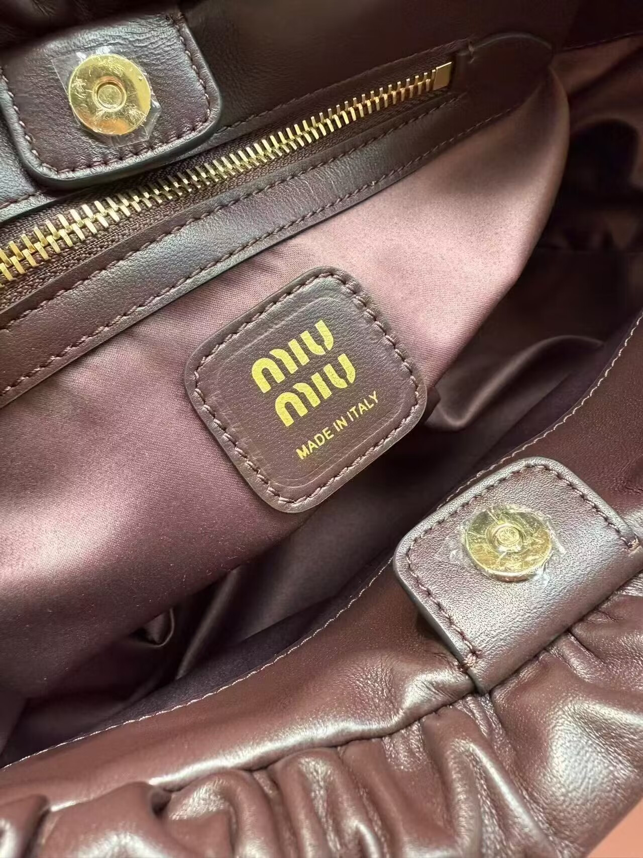 Miu Miu Joie nappa leather bag 40x22x10.5cm