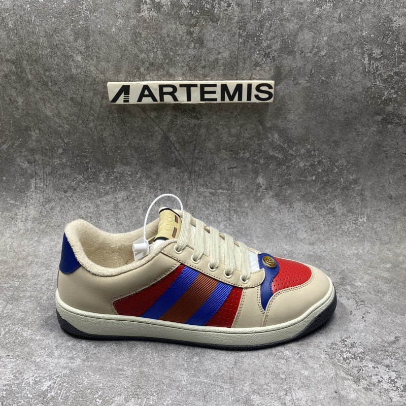 Screener Leather In Red and Blue