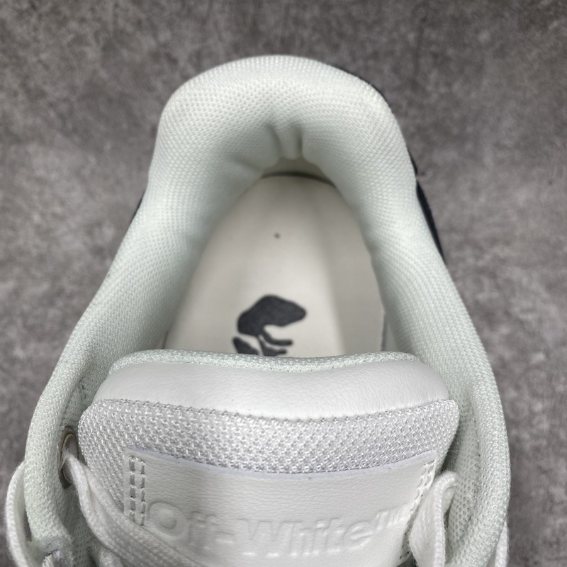 OFF-WHITE Out Of Office OOO 30 MM Low Tops Black White Blue