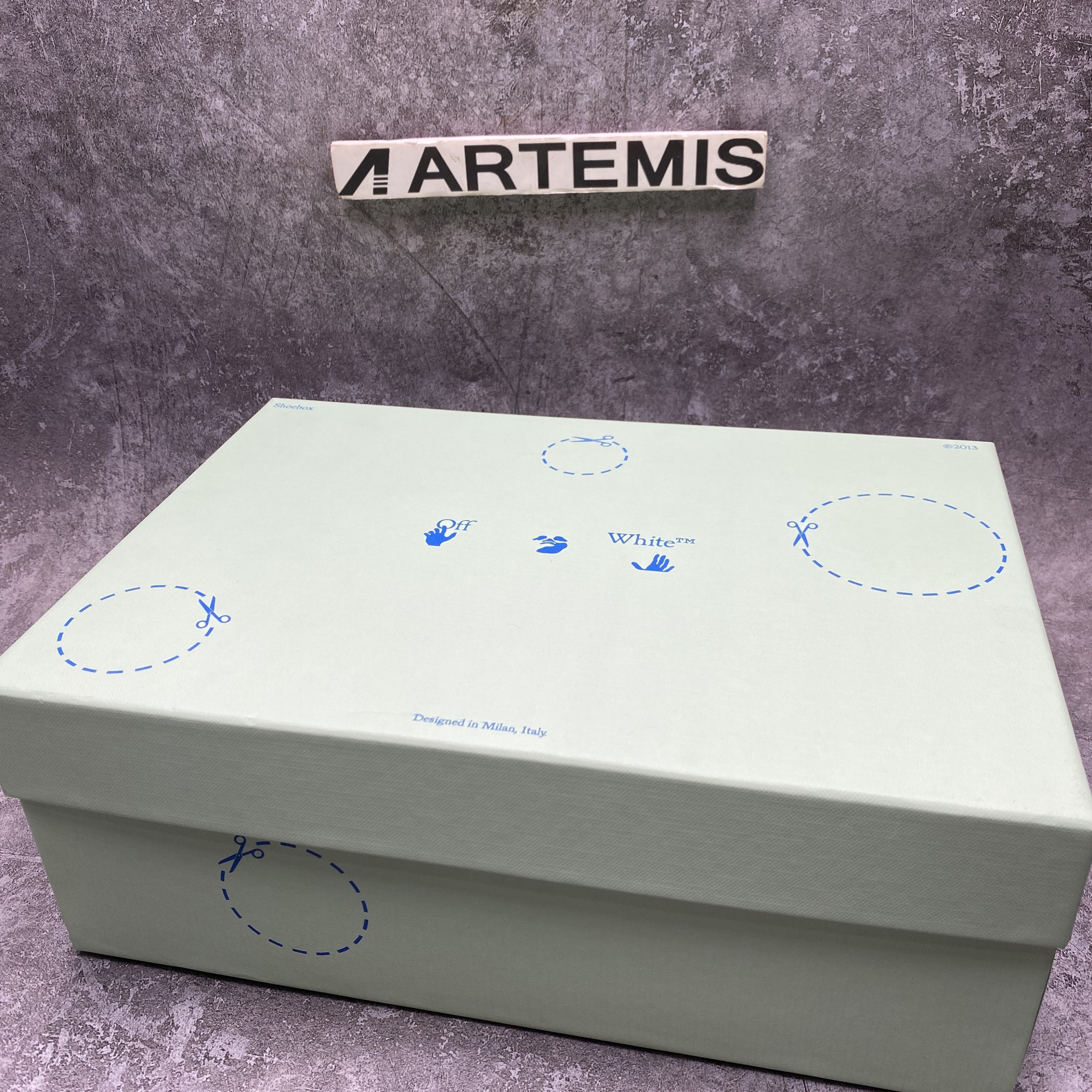 OFF-WHITE Out Of Office OOO Low White Blue