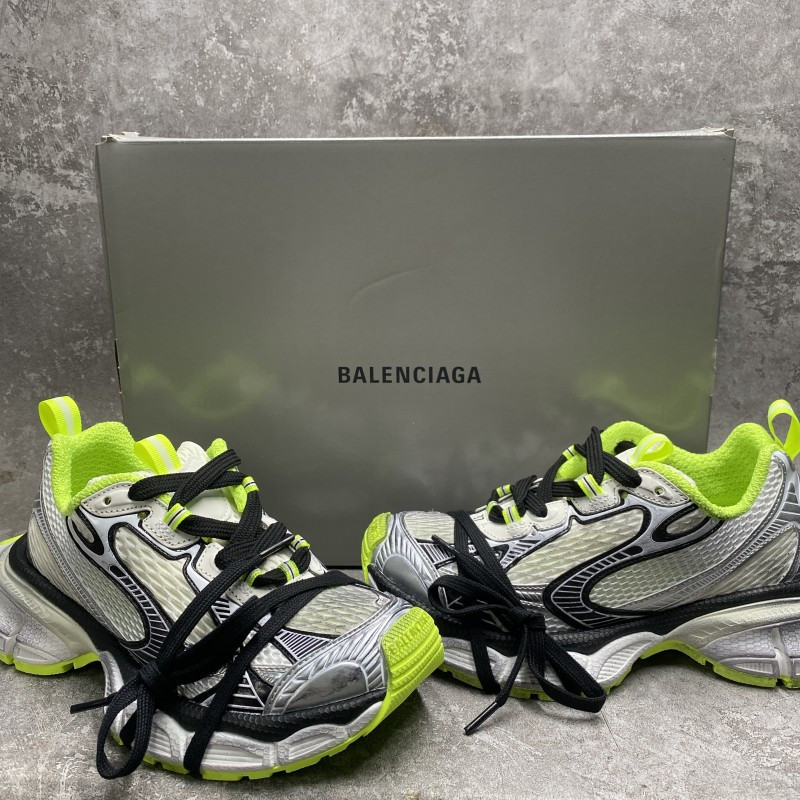 Balenciga  3xl Sneakers In Silver Green