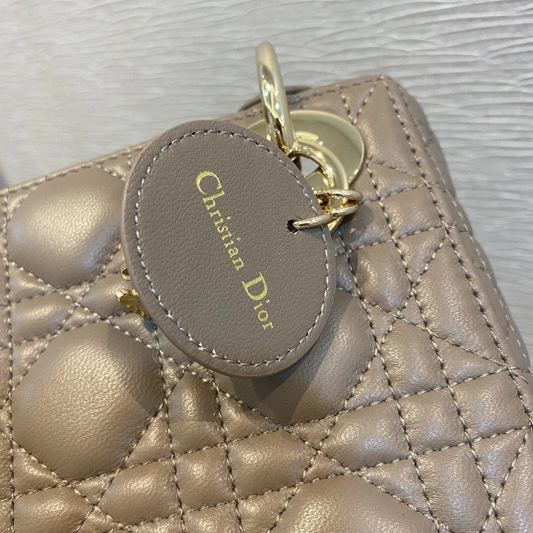 mini lady D*or D*oramour bag 6.5 x 6 x 3 inches